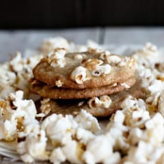 Sweet and Salty Buttered Popcorn Cookies from Dine & Dish inkatrinaskitchen.com #BringtheCOOKIES