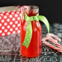 2 Ingredient Candy Cane Simple Syrup Recipe