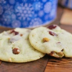 Cranberry Pistachio Cookies recipe from Amanda of Fake Ginger #BringtheCOOKIES