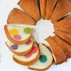 Surprise Inside Dotty Cake